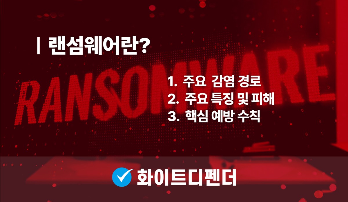 랜섬웨어 주요 감염 경로, 주요 특징 및 피해, 핵심 예방 수칙